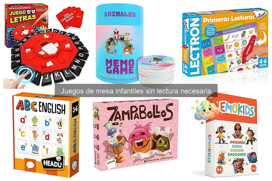 Mejores juegos de mesa infantiles sin lectura para 3 a 5 años