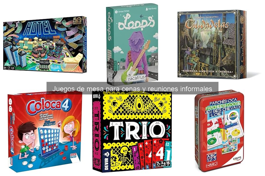 Mejores juegos de mesa para cenas informales y reuniones