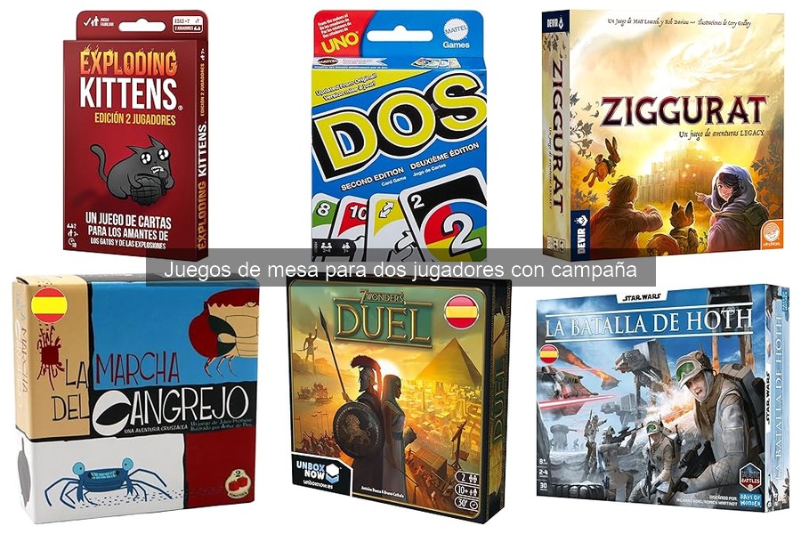 Mejores juegos de mesa para dos jugadores con campaña 2023
