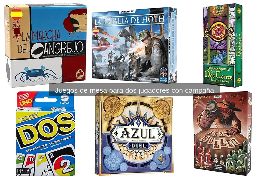 Mejores juegos de mesa para dos jugadores con campaña