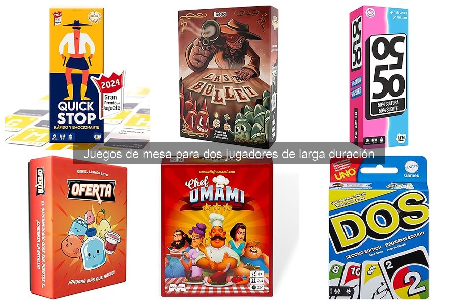 Mejores juegos de mesa para dos jugadores de larga duración