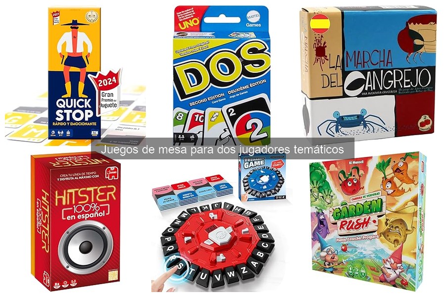 Mejores juegos de mesa para dos jugadores temáticos
