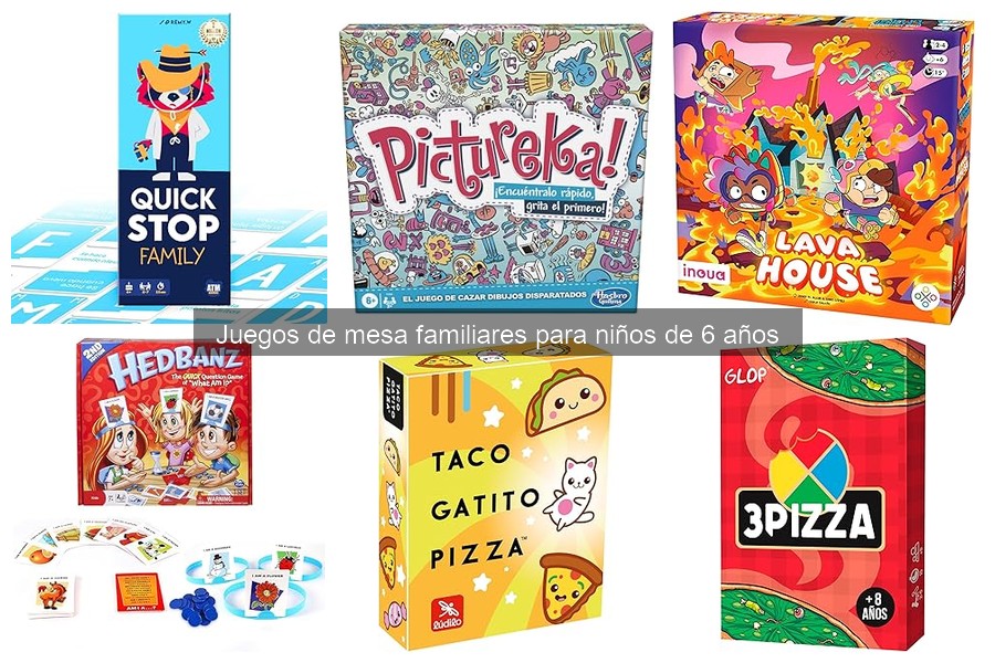 Mejores juegos de mesa para fiestas de cumpleaños de niños de 6 años