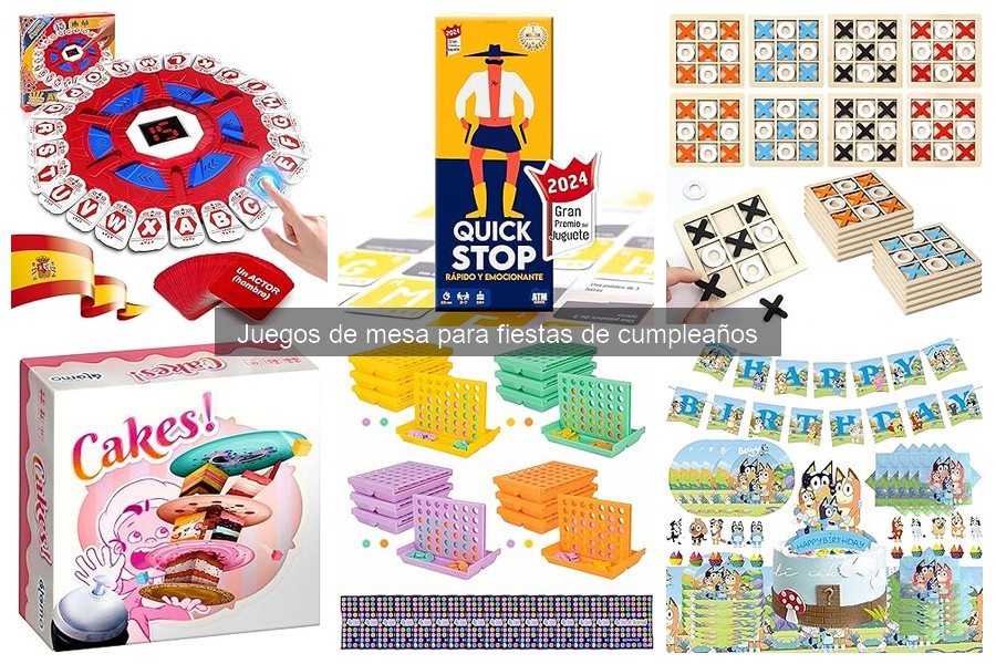 Mejores juegos de mesa para fiestas de cumpleaños