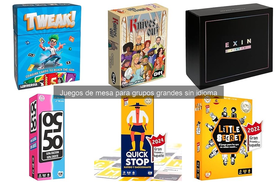 Mejores juegos de mesa para grupos grandes sin idiomas