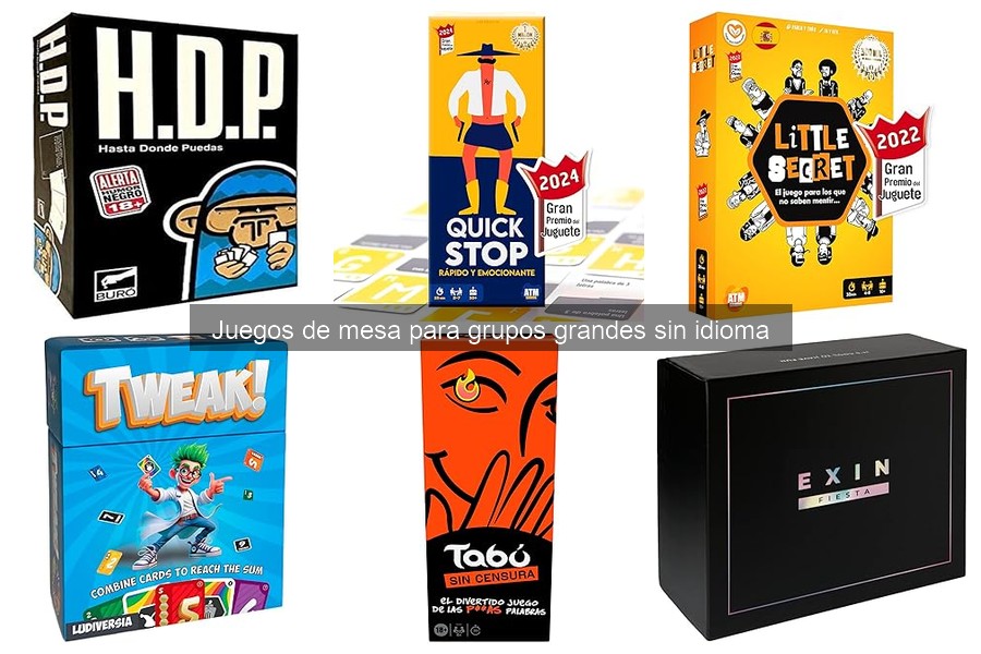 Mejores juegos de mesa para grupos grandes y no verbales