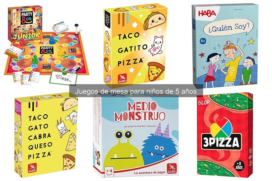 Mejores juegos de mesa para niños de 5 años: comparativa