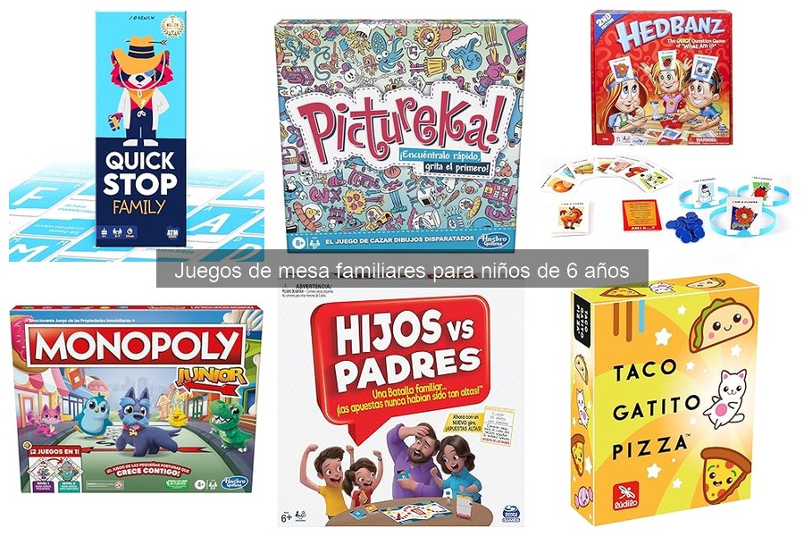 Mejores juegos de mesa para niños de 6 años: Comparativa 2023