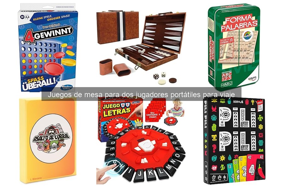 Mejores Juegos de Mesa Portátiles para Dos Jugadores