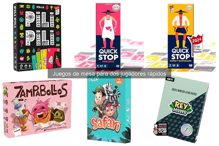 Mejores juegos de mesa rápidos para dos jugadores