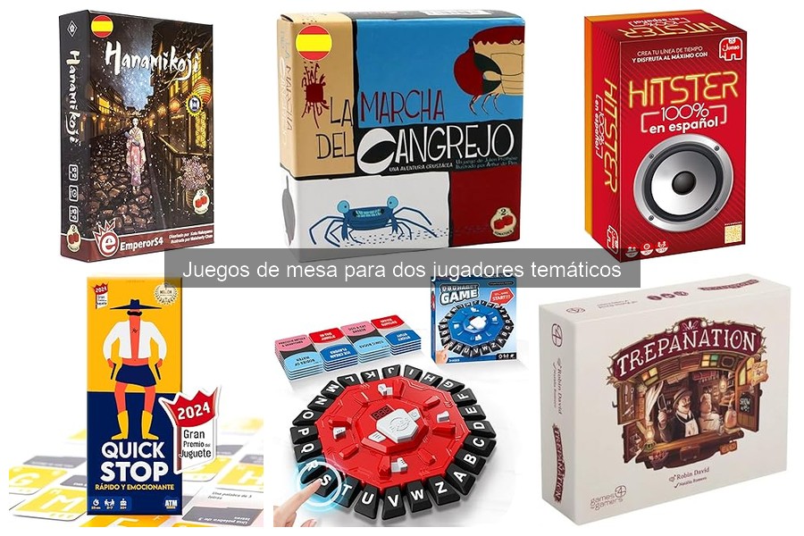 Mejores juegos de mesa temáticos para dos jugadores por edad