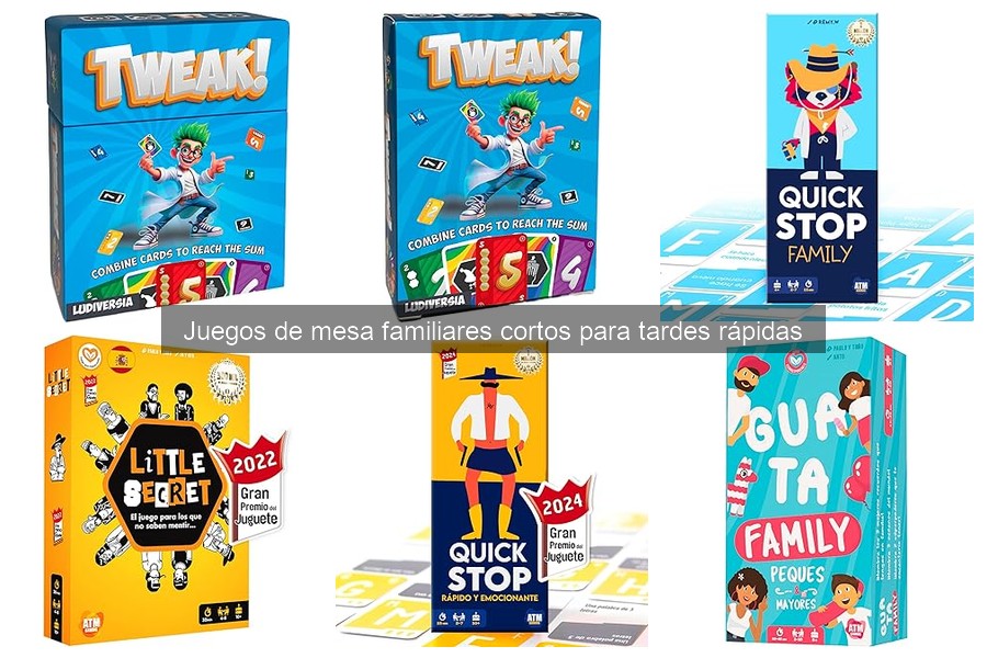 Mejores juegos familiares cortos con aprendizaje educativo