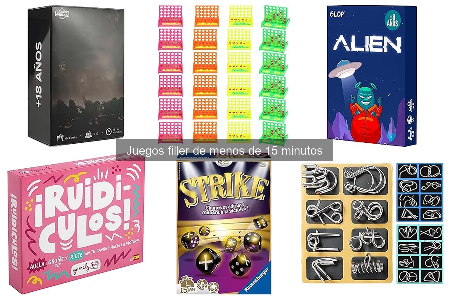 Mejores juegos filler de 2023: comparativa completa