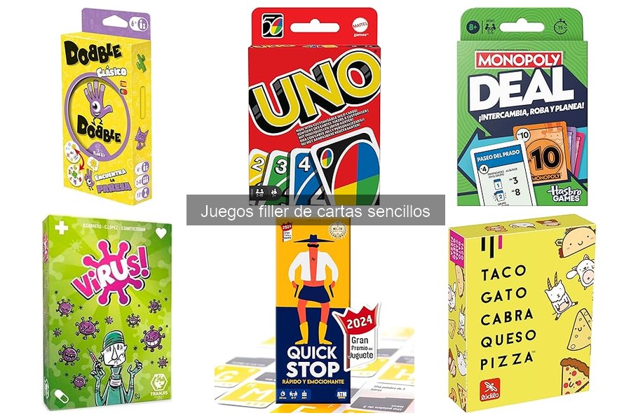 Mejores juegos filler de cartas sencillos para la familia