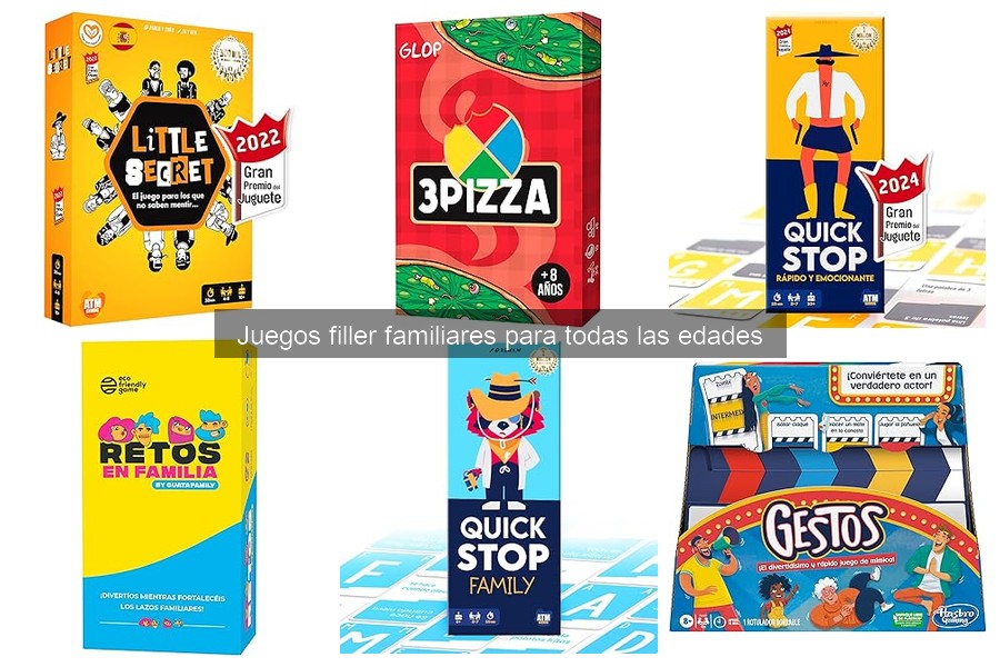 Mejores juegos filler familiares para grupos grandes