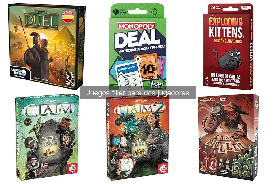 Mejores juegos filler para dos jugadores en 2023