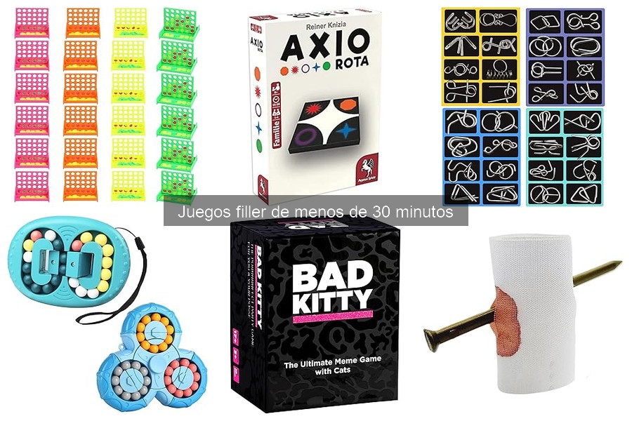 Mejores juegos filler para grupos grandes en menos de 30 min