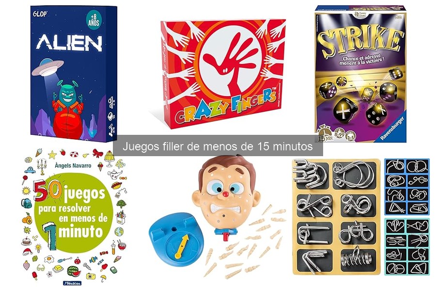Mejores juegos filler para noches rápidas y divertidas