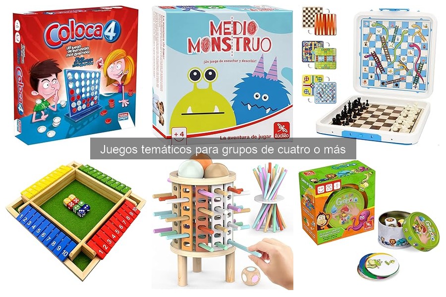 Mejores juegos temáticos para grupos de cuatro o más