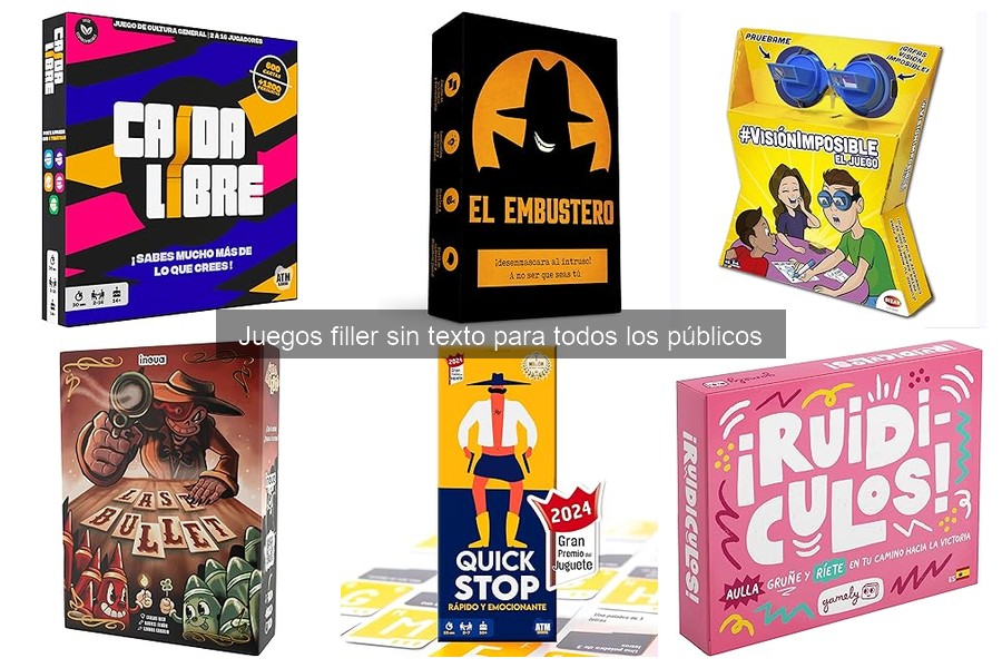 Mejores lugares para comprar juegos filler sin texto online