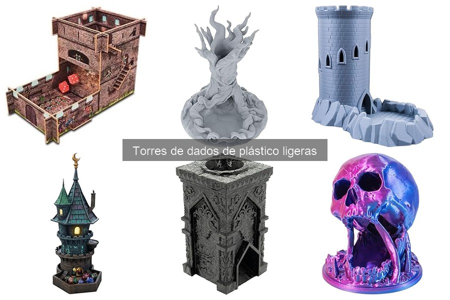 Mejores lugares para comprar torres de dados de plástico ligeras