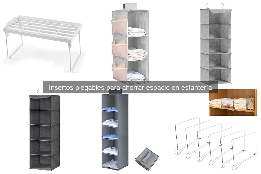 Mejores materiales para insertos plegables en estanterías