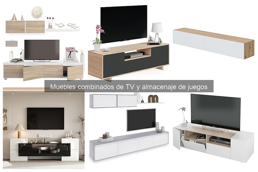 Mejores muebles combinados de TV y almacenaje para espacios pequeños