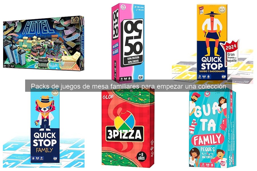 Mejores packs de juegos de mesa familiares para todas las edades