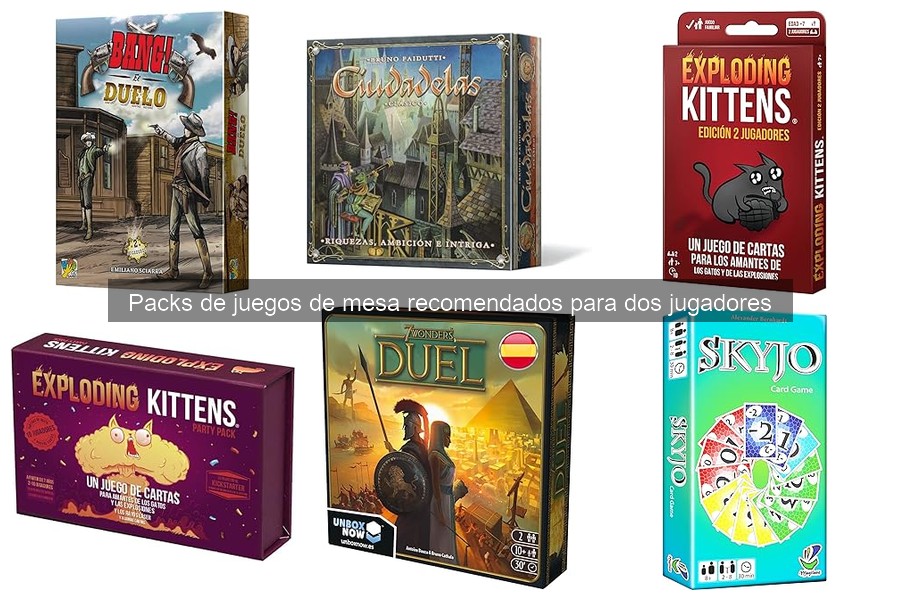 Mejores Packs de Juegos de Mesa Recomendados para Dos