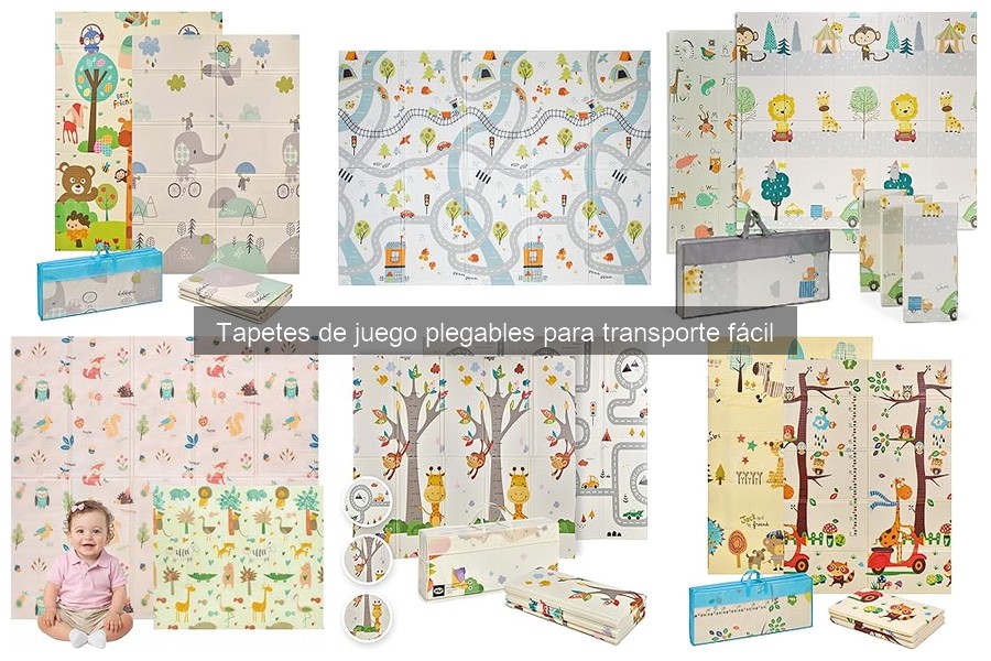 Mejores tapetes de juego plegables para transporte fácil