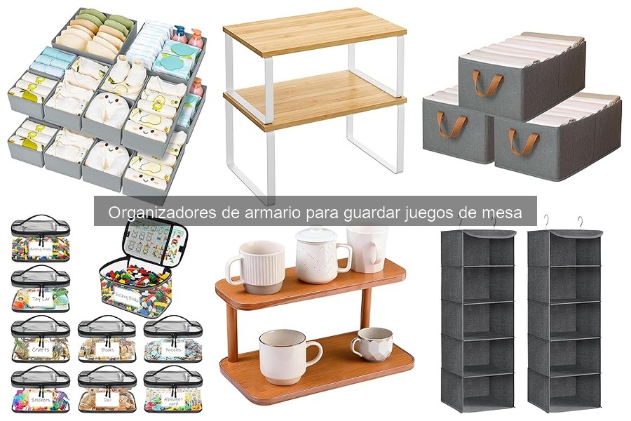 Mejores tipos de organizadores de armario para juegos de mesa