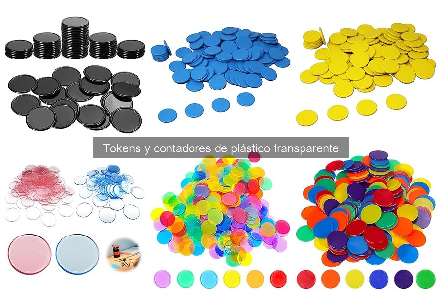 Mejores tokens y contadores de plástico transparente para juegos