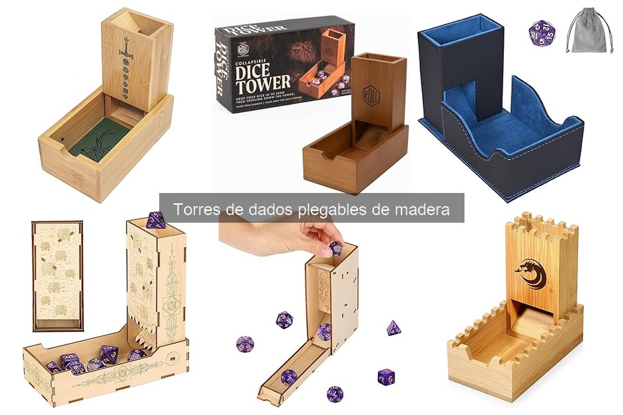 Mejores torres de dados plegables de madera para jugadores