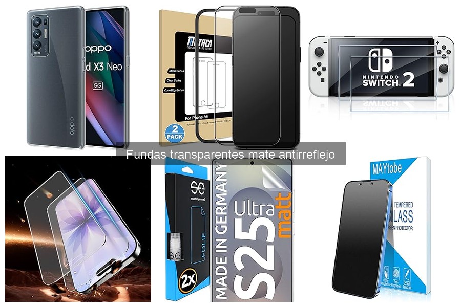 Ofertas en fundas transparentes mate antirreflejo