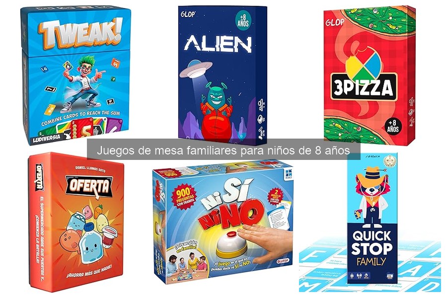 Opiniones de juegos de mesa familiares para niños de 8 años