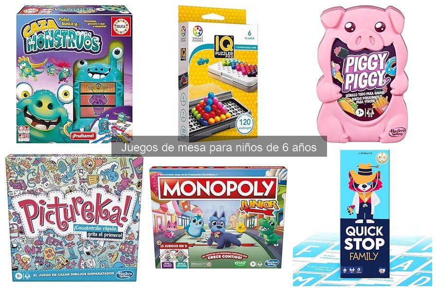 Opiniones de padres sobre juegos de mesa para niños de 6 años