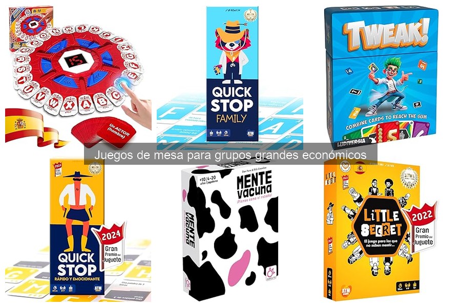 Opiniones sobre juegos de mesa económicos para grupos grandes