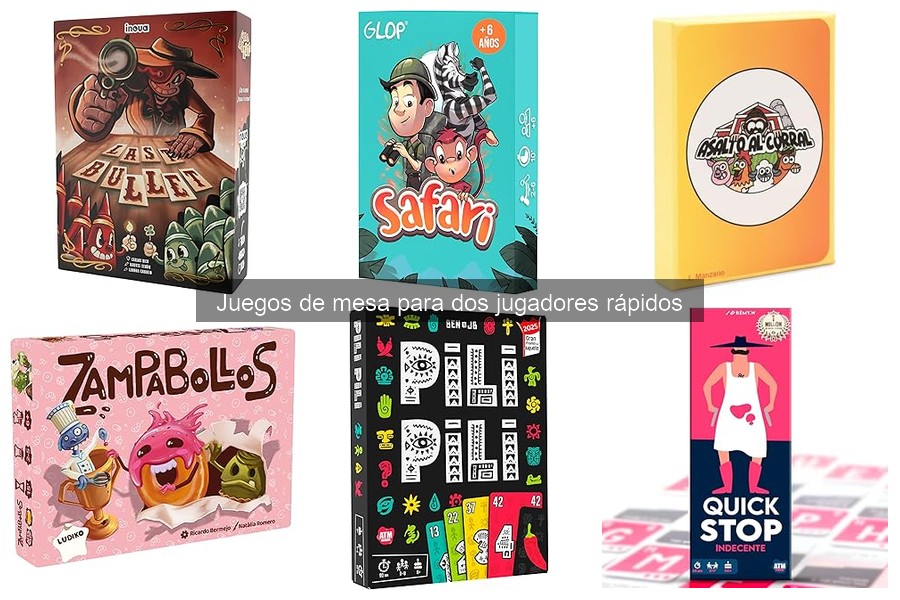 Opiniones sobre Juegos de Mesa Rápidos para Dos Jugadores
