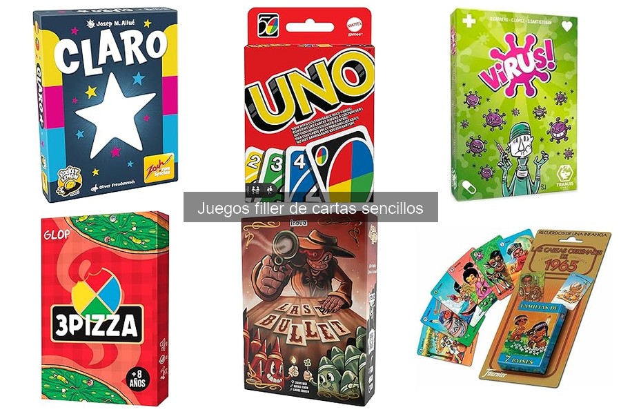 Opiniones sobre los mejores juegos filler de cartas sencillos