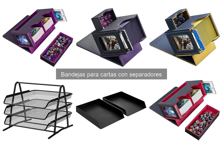 Organiza tus cartas fácilmente con bandejas y separadores