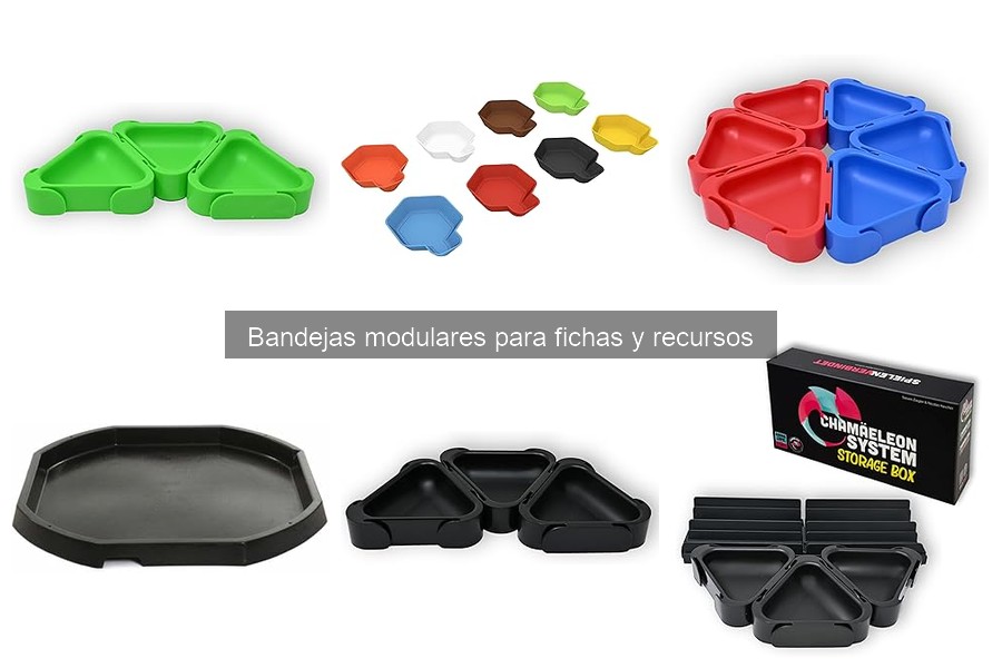 Organiza tus fichas y recursos con bandejas modulares