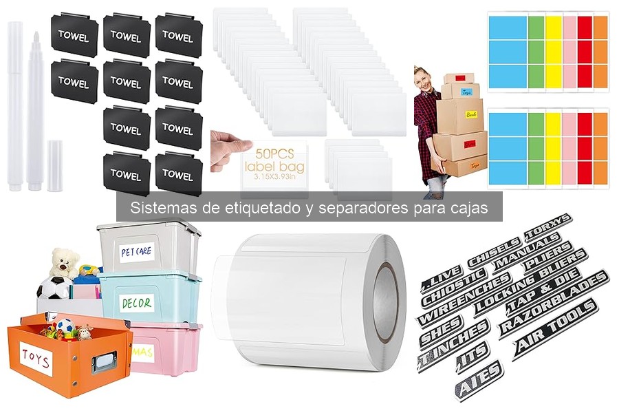 Organización de juegos de mesa: etiquetas y separadores