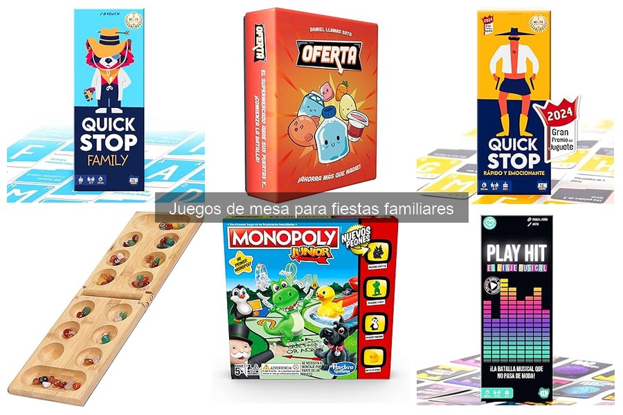 Precio promedio de juegos de mesa para fiestas familiares