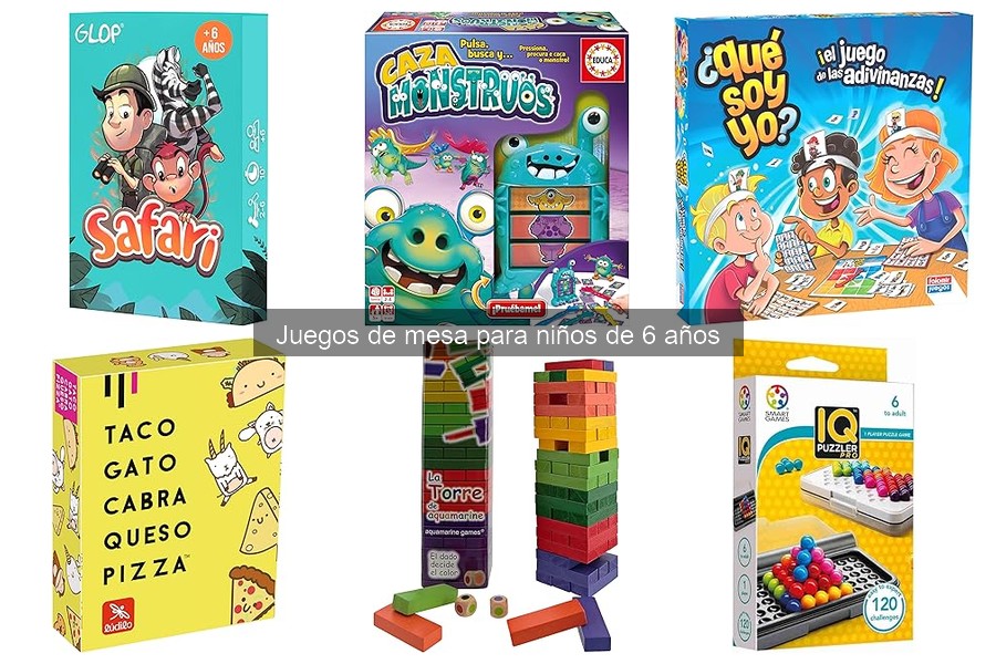 Precio promedio de juegos de mesa para niños de 6 años