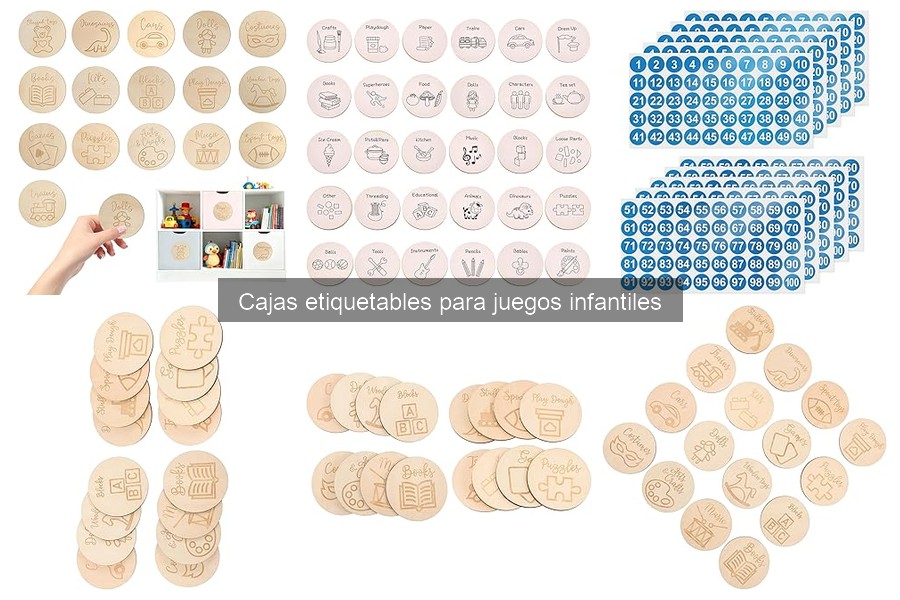 Precios y dónde comprar cajas etiquetables para juegos infantiles