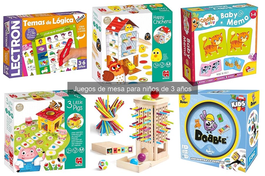 Problemas comunes al jugar juegos de mesa con niños de 3 años