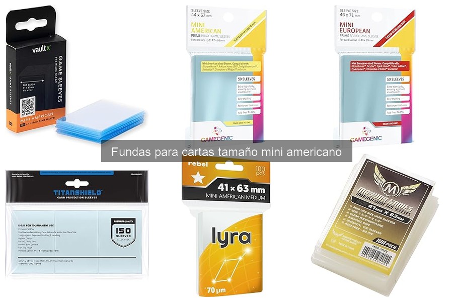 Problemas comunes con fundas para cartas mini americano