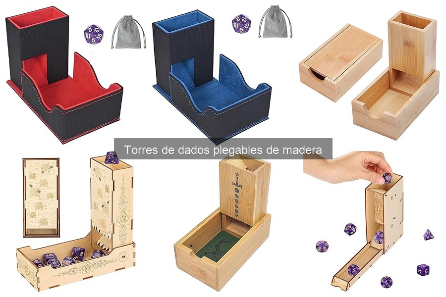 Problemas comunes con torres de dados plegables de madera