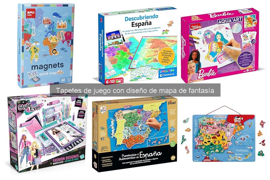 ¿Qué es un tapete de juego con diseño de mapa de fantasía?