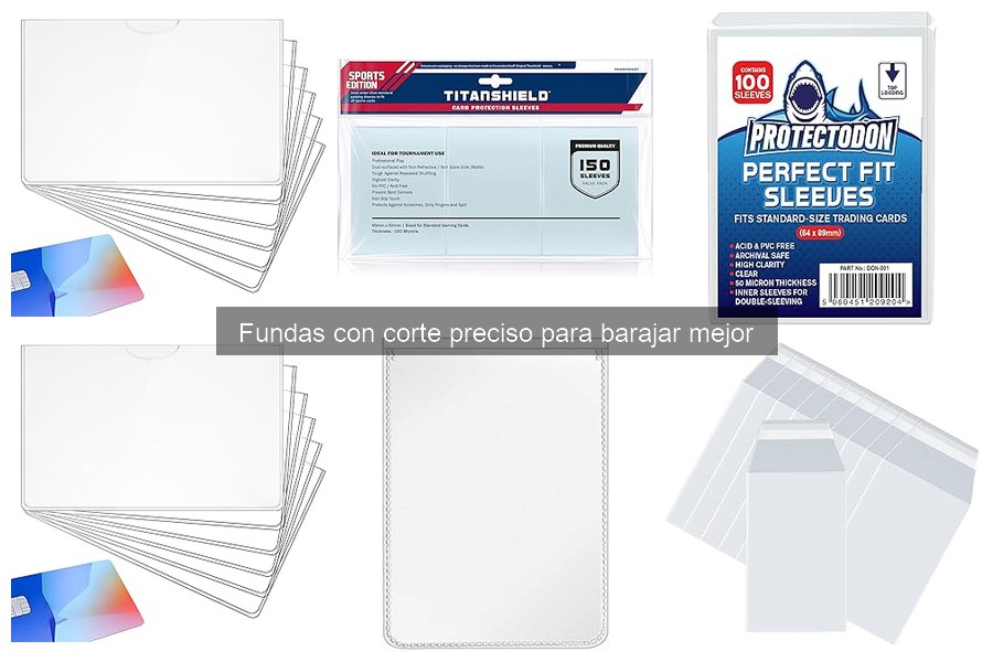 ¿Qué son las fundas con corte preciso para barajar?